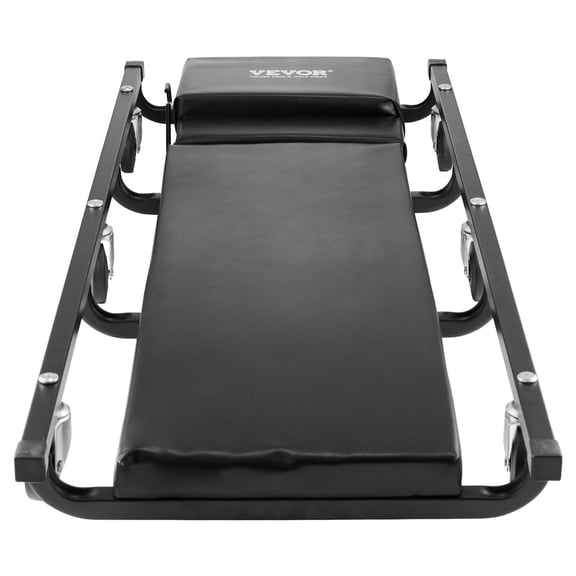 40 Inch Heavy Duty Steel Frame Mechanic Garage Creeper 300 lbs Capacity with 6 Casters Adjustable Cushioned Headrest Low Profile for Automotive Repair Shops DIY