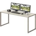 thumbnail image 1 of 40 Inch Home Office Computer Desk, Mission Style Compact Work Desk with Powder-Coated Steel Frame & Engineered Wood Top, Easy Assembly for Home Dorm, 1 of 8