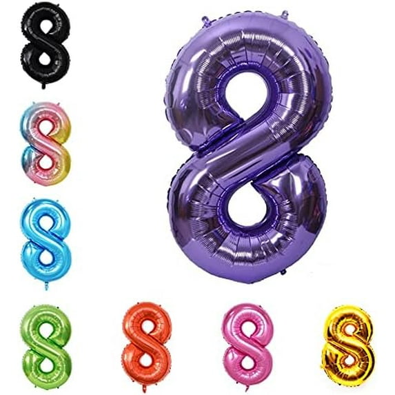 40 Inch Large Foil Helium Number Balloon Birthday Wedding Party 0-9 (Baby Blue, 9)