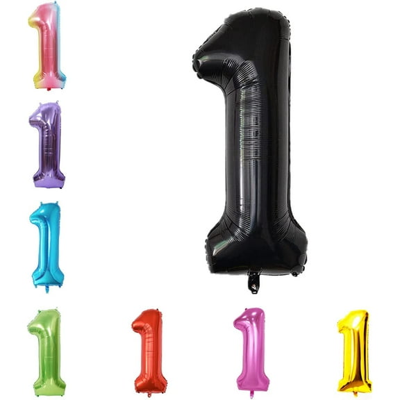 40 Inch Large Foil Helium Number Balloon Birthday Wedding Party 0-9 (Baby Blue, 9)