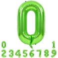 40 Inch Large Green Numbers Balloons 09, Number 0 Digital 0 Helium Balloons, Foil Mylar Big