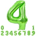 40 Inch Large Green Numbers Balloons 09, Number 5 Digital 5 Helium Balloons, Foil Mylar Big