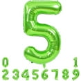 40 Inch Large Green Numbers Balloons 09, Number 5 Digital 5 Helium Balloons, Foil Mylar Big