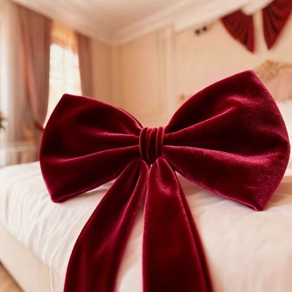 40 Inch Large Velvet Red Bow for Christmas & Party Decor - Walmart.com