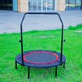 thumbnail image 1 of 40 Inch Mini Exercise Trampoline for Adults or Kids Indoor Fitness Rebounder Trampoline with Safety Pad Max. Load 300LBS, 1 of 9