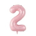 thumbnail image 1 of 40 Inch Pink Mylar Foil Number Birthday Balloon,Large Foil Digit for Birthday Photography Backdrop,Big Helium Balloon Numbers for Men Women Anniversary, 1 of 2