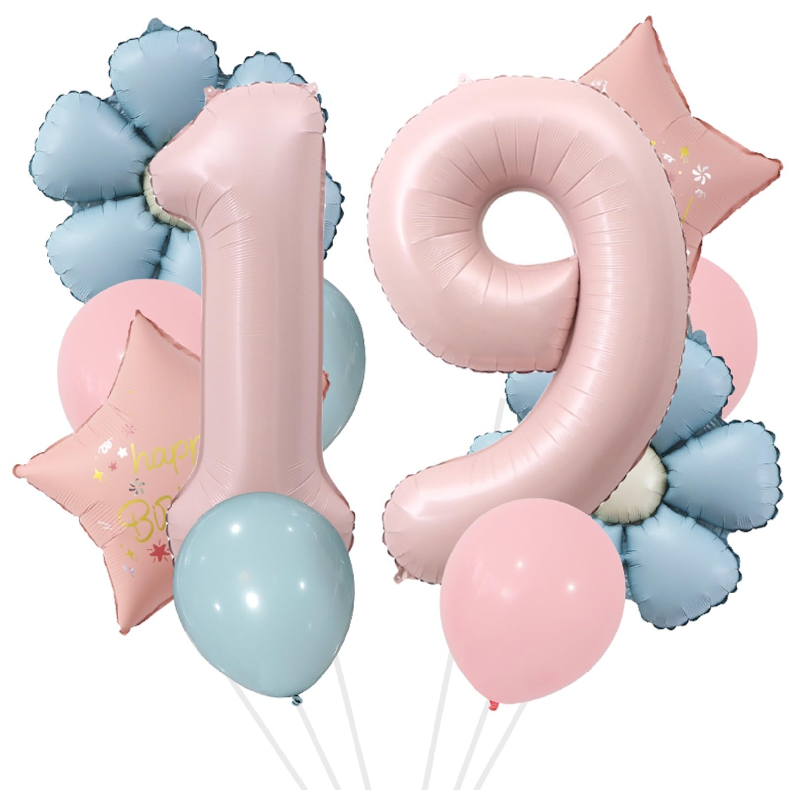 40-Inch Pink Number 11 Balloon Set With Daisy Foils – 11th Birthday Decorations For Girls & Boys