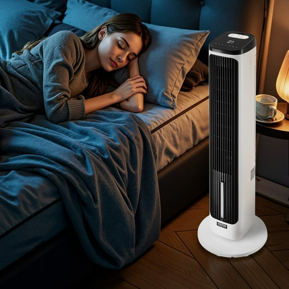 40 Inch Quiet Oscillating Tower Fan, 24H Timer, 23.3 ft/s High Velocity Cooling, Remote Control, LED Display, Easy Assembly