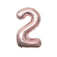 thumbnail image 1 of 40 Inch Rose Gold Number Balloon Ornament, Inflating Helium Foil Number 0-9 Balloons Decoration For Birthday Anniversary Wedding Holiday Party Supplies, 1 of 4