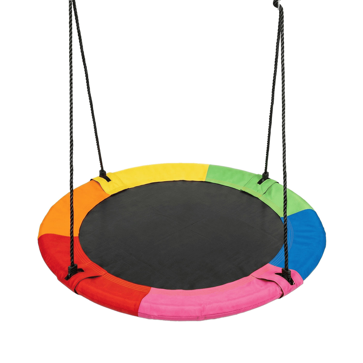 40 Inch Saucer Tree Swing, 600lbs Heavy-Duty Round Swing with Galvanized Steel Frame, Textilene Fabric, for Kids Adults Backyard Outdoor Play