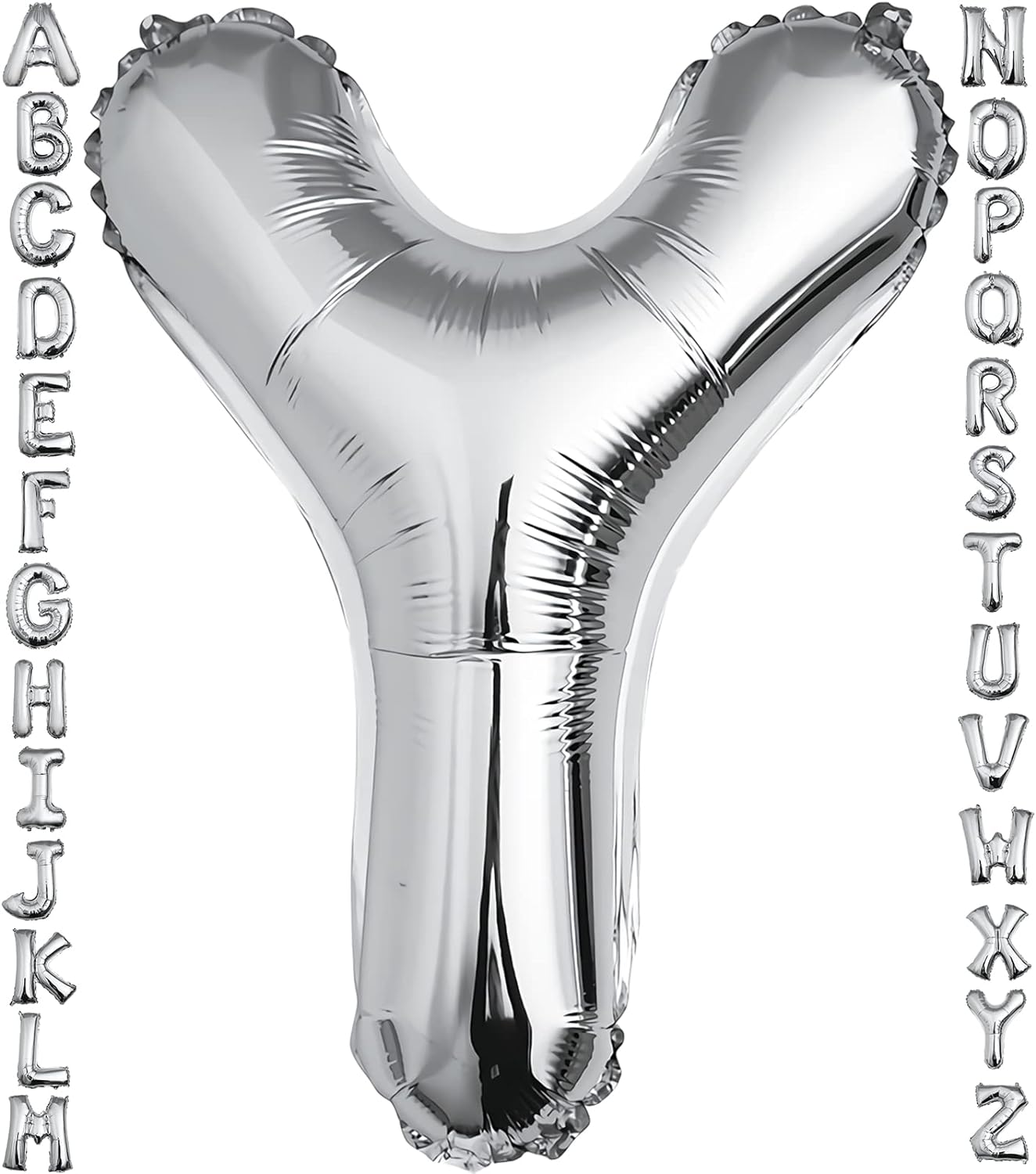 40 Inch Silver Letter Y Balloon Big Size Foil Mylar Helium Balloon