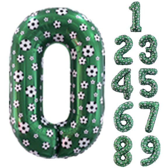 40 Inch Soccer Foil Number Balloon,Old Children's Birthday Party Helium Balloon Word Cup And Celebration Themed Party Decoration Supplies(0)