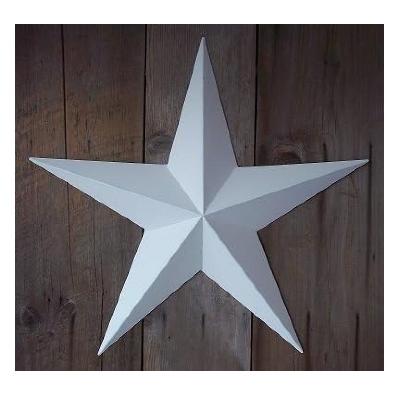 40 Inch Solid Star Made with Galvanized Metal to Prevent Rusting. Amish