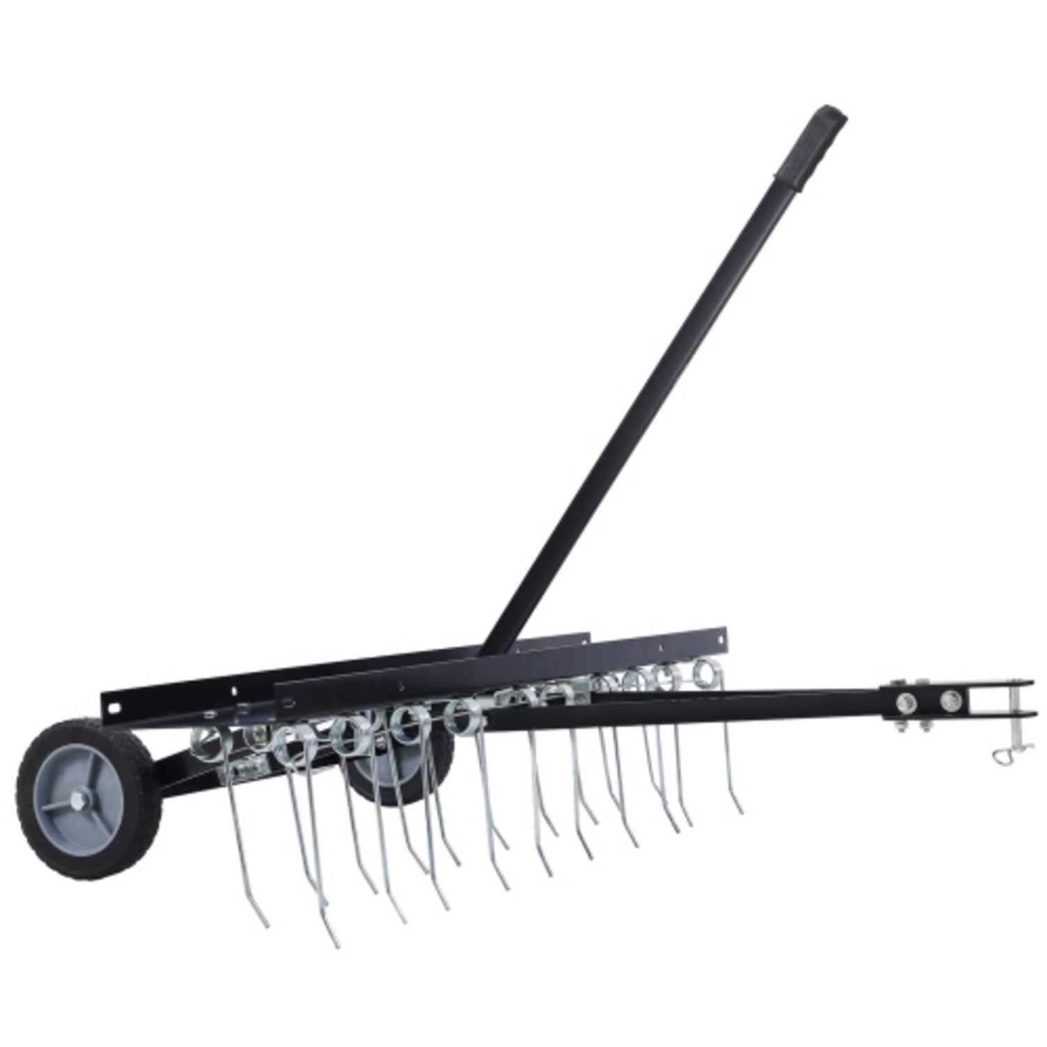 40-Inch Sweeper Dethatcher, Landscape Tractor Rake, Tine Tow Dethatcher Pull Behind Mower, Riding Mower Attachments for Outdoor Yard Tools Lawn Care
