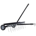 thumbnail image 1 of 40-Inch Sweeper Dethatcher, Landscape Tractor Rake, Tine Tow Dethatcher Pull Behind Mower, Riding Mower Attachments for Outdoor Yard Tools Lawn Care, 1 of 9