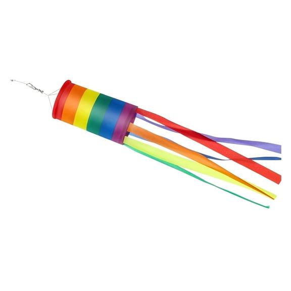 40 Inch Windsock Bright Colorful Striped Long Tail Flag for Garden Decoration LGBT Outdoor Display, 39.37x5.91 inch, Blue