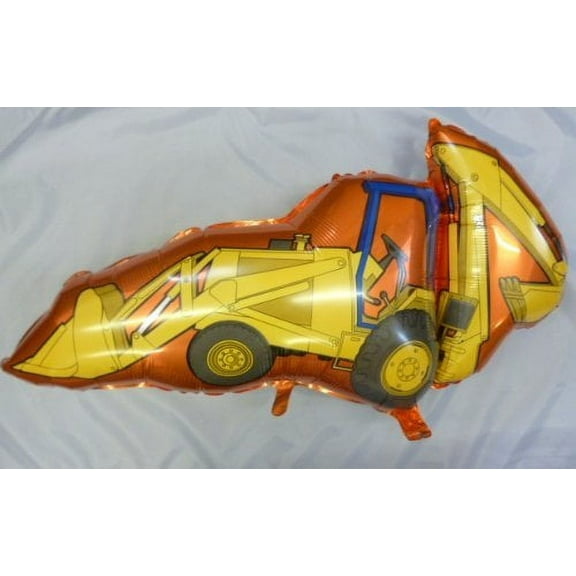 40 Inch Yellow Tractor Digger Foil Balloon - Inflate With Air Or Helium (CS34) by FLEXMETAL