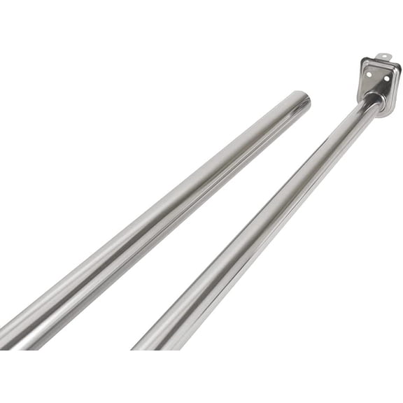 40 Inch to 72 Inch Adjustable Closet Rod for Hanging Clothes, Polished Chrome, Heavy Duty Steel Construction , 206052