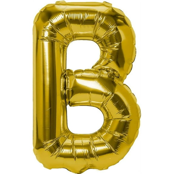 40 Inches Gold Foil Letter Balloon - Ideal for Parties and Celebrations (B)