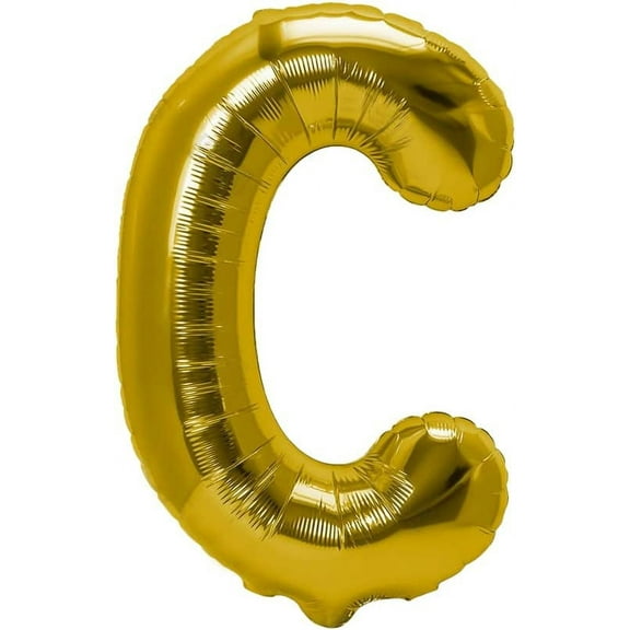 40 Inches Gold Foil Letter Balloon - Ideal for Parties and Celebrations (C)