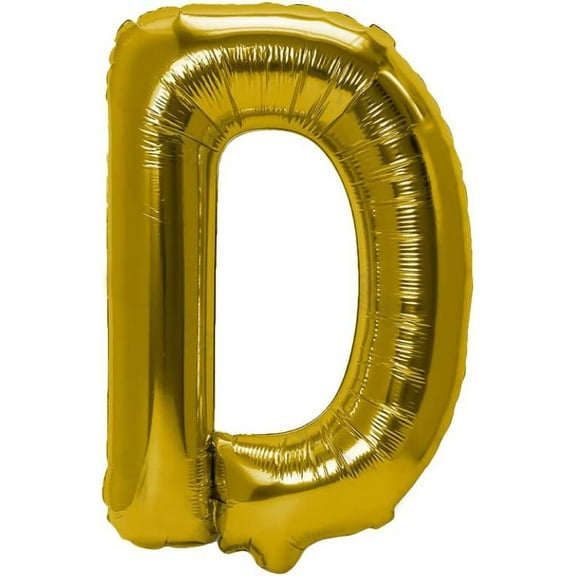 40 Inches Gold Foil Letter Balloon - Ideal for Parties and Celebrations (D)