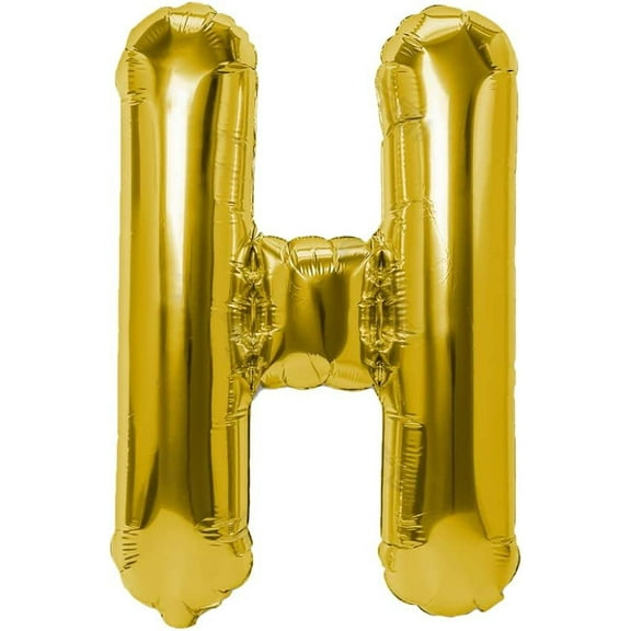 40 Inches Gold Foil Letter Balloon - Ideal for Parties and Celebrations (H)