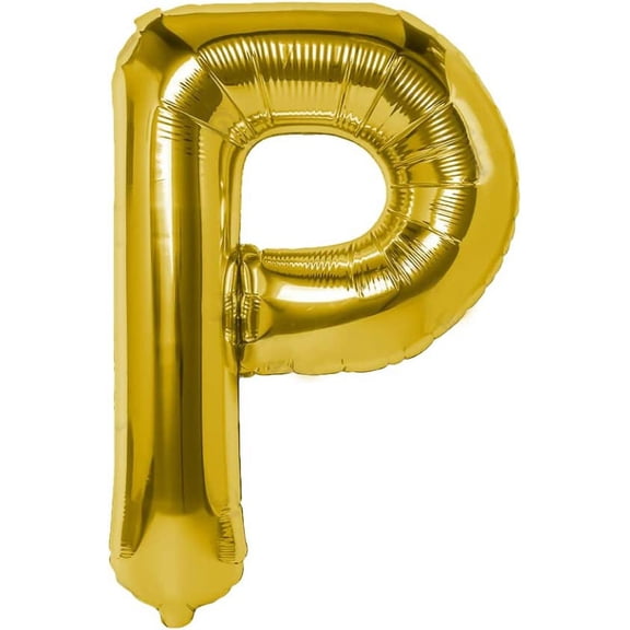 40 Inches Gold Foil Letter Balloon - Ideal for Parties and Celebrations (P)