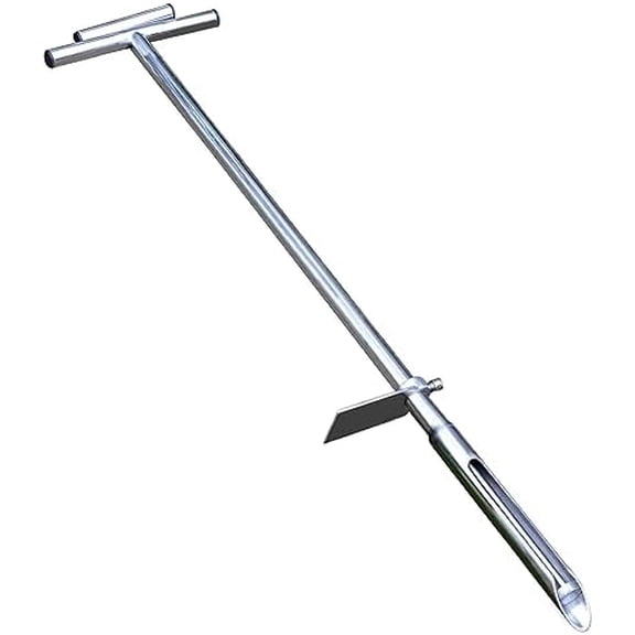 40 Inches Professional Stainless Steel Soil Sampler Probe with Ejector Foot Pedal Reusable Sample Bag, Soil Test Kits for Lawn Garden Farm Soil Sampling$$Garden & Patio