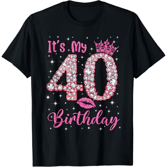 40 It's My Birthday 1982 40Th Birthday Gift Tee For Womens T-Shirt100% cotton