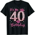 thumbnail image 1 of 40 It's My Birthday 1982 40Th Birthday Gift Tee For Womens T-Shirt, 1 of 6