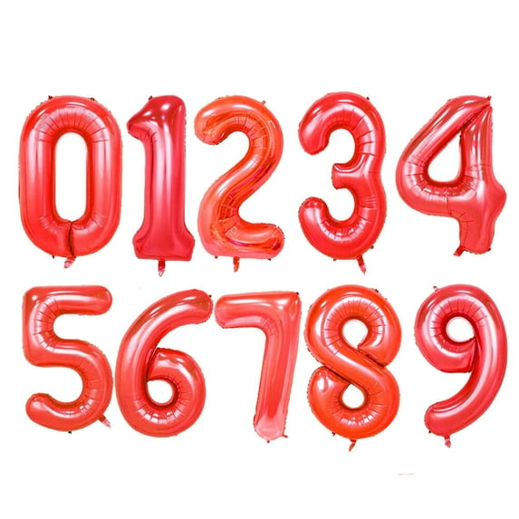 40" JUMBO LARGE FOIL NUMBER BALLOON FLOATING SILVER GOLD BLACK RED WHITE Numbers