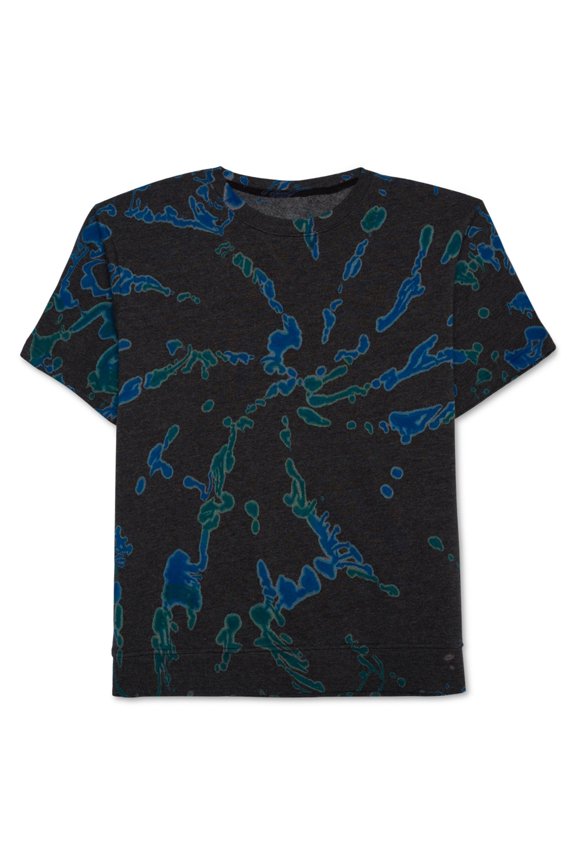 $40 Jem Men's Short-Sleeve Graphic-Print Sweatshirt, Blue, Size M