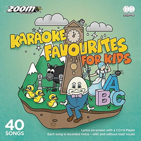 Zoom Karaoke 40 Karaoke Favourites For Kids (With And Without Lead Vocals) - Double CD+G S (CD)
