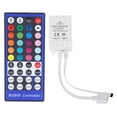 thumbnail image 1 of 40-Key RGB Remote Control for DC12V-24V LED Strips with RGBW Infrared Dimmer Controller, 1 of 8