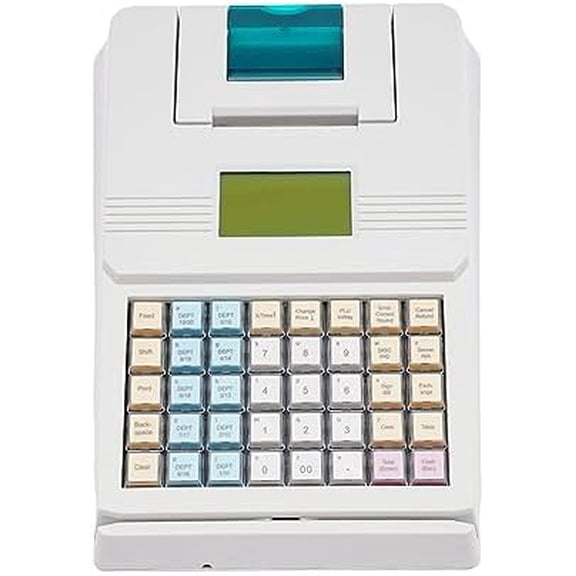 40 Keys Electronic Cash Registers with Printing Paper, Upgraded Cash Register, Cash Management System with LED Display, Small Businesses POS Systems with Fast Receipt Printer$$Office