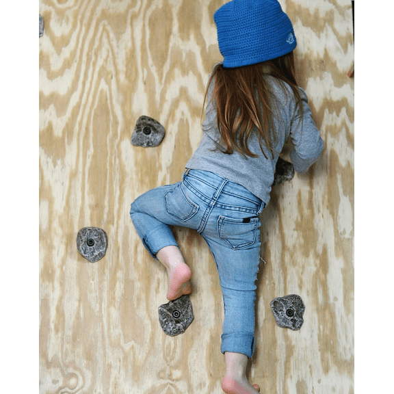 40  LARGE KIDS ROCK CLIMBING WALL HOLDS. BOLT ONS WITH hardware. MADE IN THE U.S