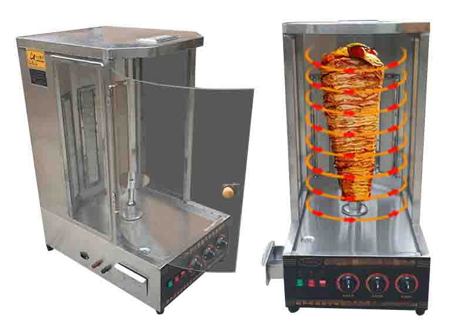 40 LBS Shawarma Machine Rotisserie Broiler Shish Kebab Kabab