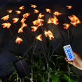 40 LED Bee Lights Solar Garden Lights 4 Pack with Remote Control