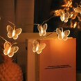 thumbnail image 1 of 40 LED Butterfly String Lights, 19.6ft/6 Meter Battery Powered Warm White Butterfly Fairy Lights for Home Bedroom Indoor Outdoor Garden Wedding Party Holiday Decoration, 1 of 6