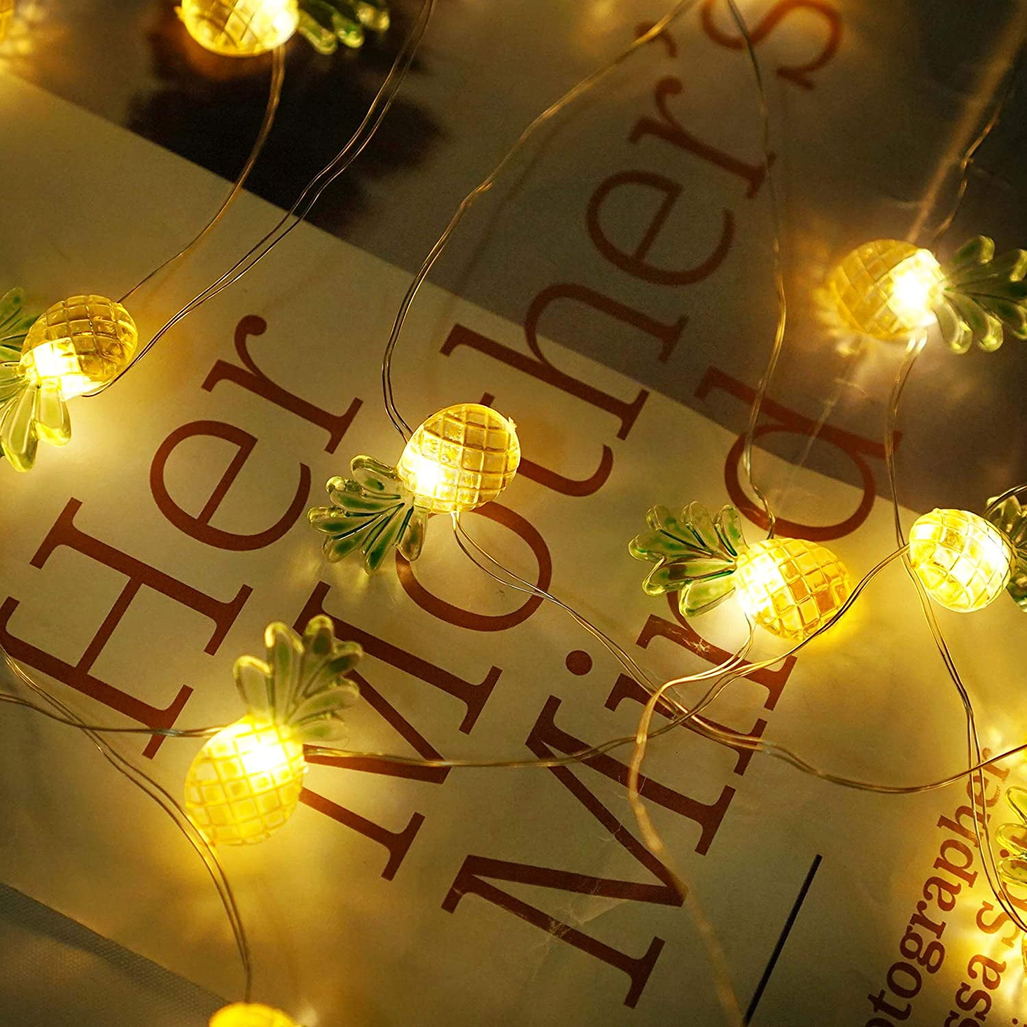 40 LED Fairy String Lights Battery/USB Powered, 8 Modes with Remote