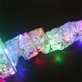thumbnail image 1 of 40" LED Ribbon Flashing String Lights, 10 LED Christmas Tree Decorations String Lights, Battery Operated Xmas Tree Decor Lace Bow String Lights, for Wedding Home Party Holiday Decor, 1 of 2