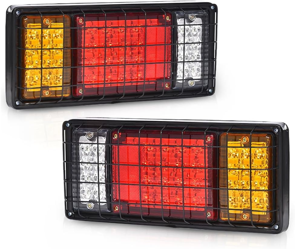 40 LED Trailer Lights Tail Turn Signal Brake Reverse Running 2pcs Universal Fit for Pickup, RV, Trailers, Trucks, Camper,Utes,Vans,Boat Rear Light Lamp Assembly -
