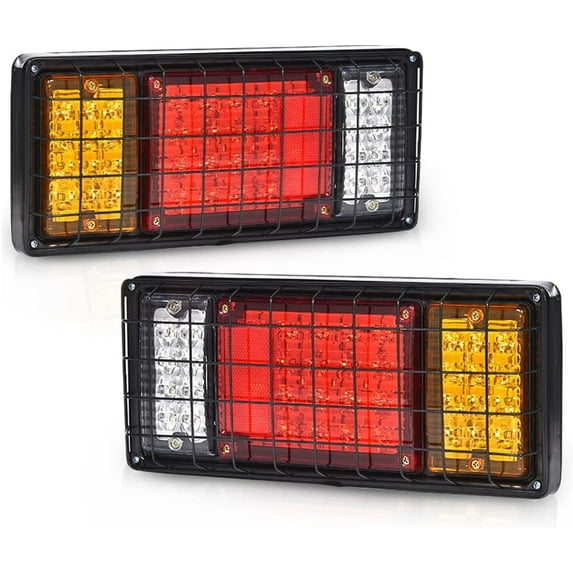 40 LED Trailer Lights Tail Turn Signal Brake Reverse Running 2pcs Universal Fit for Pickup, RV, Trailers, Trucks, Camper,Utes,Vans,Boat Rear Light Lamp Assembly -