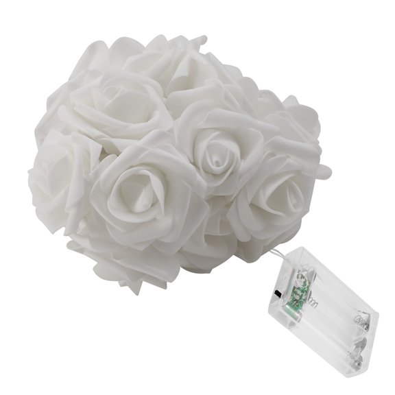 40 LEDs Rose Flower String Lights 10ft/3m Battery Operated Decorative Lights for Anniversary Valentine's Wedding Bedroom