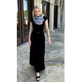 thumbnail image 1 of 40" LONG DENIM SKIRT - WOMENS DENIM SKIRTS - MODEST BLACK JEANS BA0022 | 34" Waist / L / 14, 1 of 4