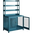 thumbnail image 1 of 40" Large Dog Crate Furniture - Solid Wood Indoor Kennel Cage for Extra-Large Dogs w/Storage Shelves, Eco-Friendly Water-Based Paint, Durable Pet House, Dog Crate Furniture, 1 of 8
