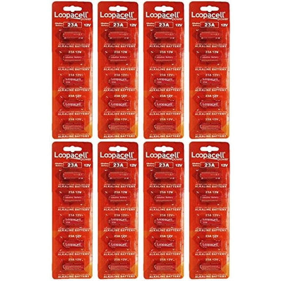 40 Loopacell A23 12 Volt Batteries MN21 MN23 23AE 21/23 GP23 23A 23GA