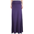 thumbnail image 1 of 40" MAXI SKIRT |LONG SKIRTS FOR WOMEN | RUCHED WAIST | EGGPLANT | WAIST SIZE = 26", 1 of 2