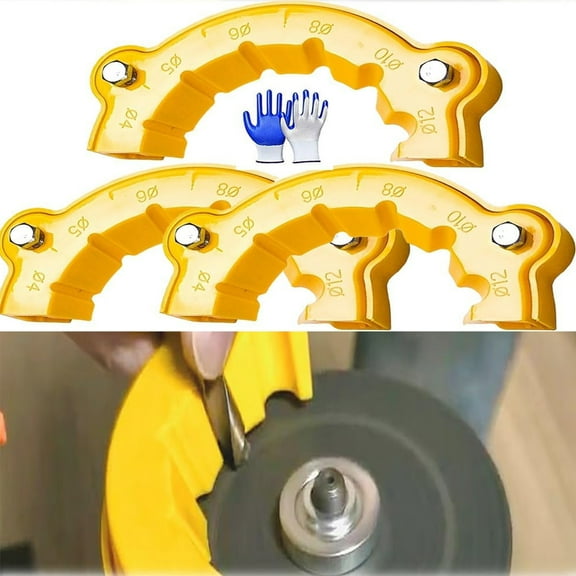 2025 New Drill Bit Sharpener, Drill Bit Grinding Attachment, Drill Sharpener, Old Drill Bit Grinder, Multi-specification Drill Bit Grinding, Giant Blade Angle Grinder for Grinding Drill Bits