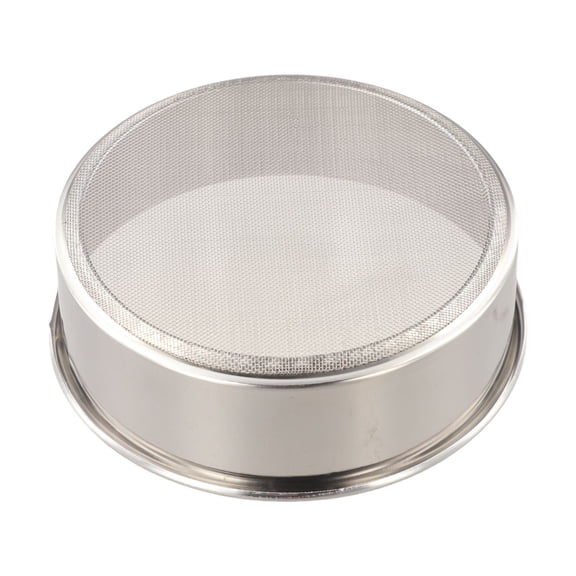 40 Mesh Fine Stainless Steel Flour Sieve, 304 Grade Round Kitchen Strainer for Sifting Flour, Sugar, Cocoa Powder - 10/12/15/18/20cm, Lightweight Baking Tool for Clump Removal(B)